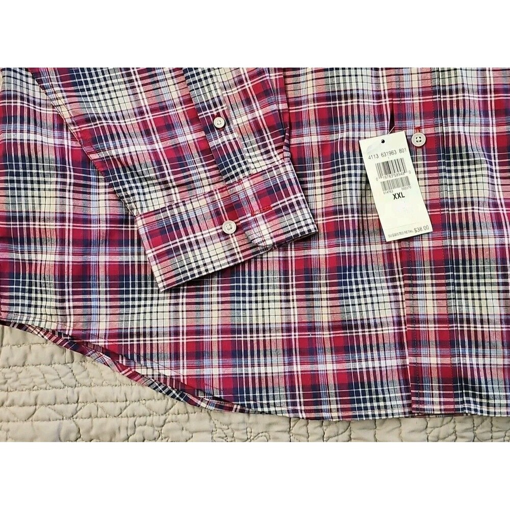 NEW WITH TAGS!!! Haggar Forever 100% Cotton Long Sleeve Men's  2 XL - Picture 4 of 7